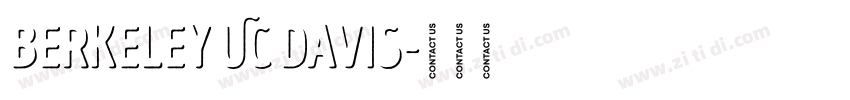 Berkeley UC Davis字体转换